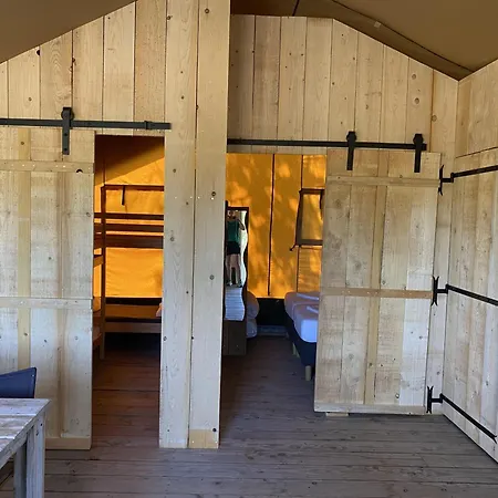 Luxuszelt Large Safari Tent With Terrace On Nature In France Saint-Désiré